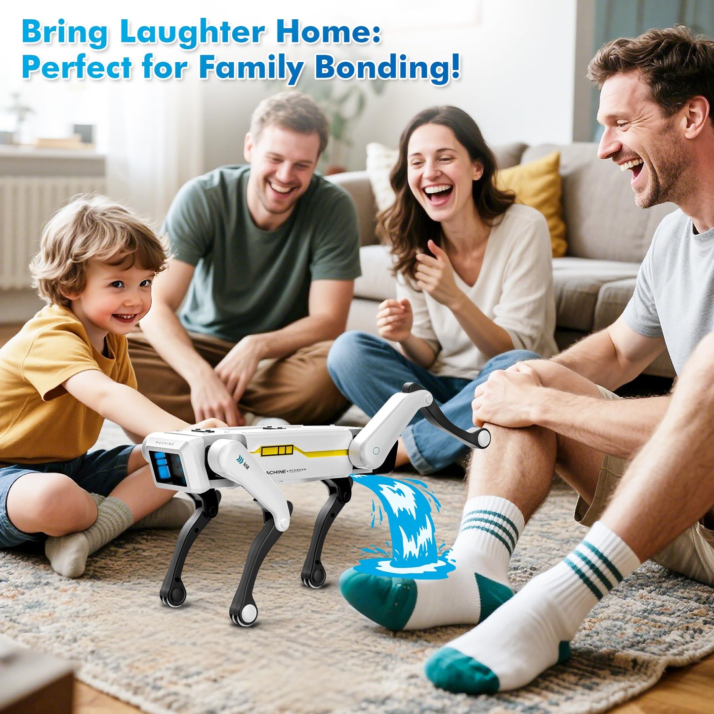 Dingdongwu Smart Robot Dog - Interactive STEM Pet with Voice Control, 30+ Actions & APP Programming, Durable Design for Kids Age 6+ (Compatible with iOS/Android)