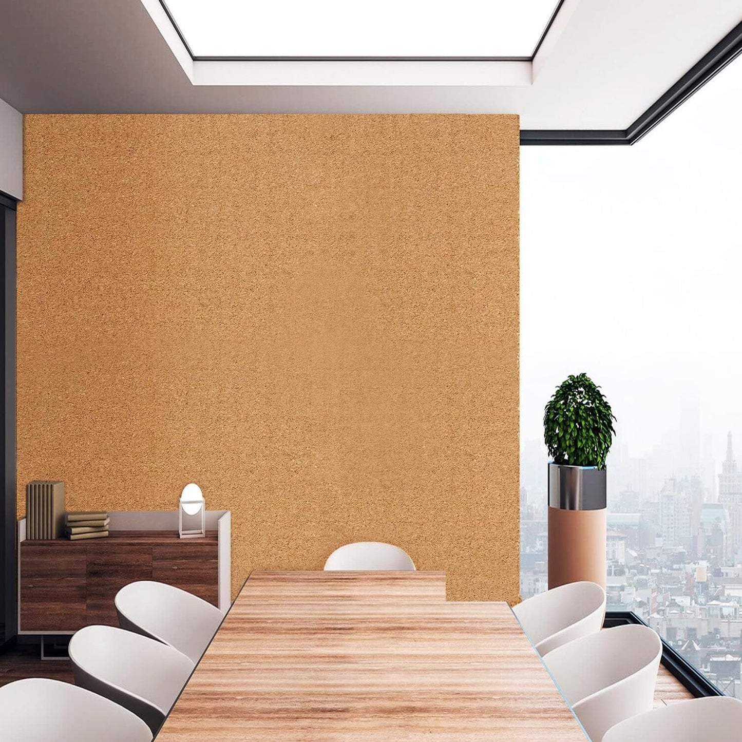 ZHIDIAN Cork Roll 12" x 48", 1/4" Thick Non-Adhesive Small Bulletin Board Frameless Corkboard Sheet for Wall Office 1' x 4' Roll of Cork for DIY Projects