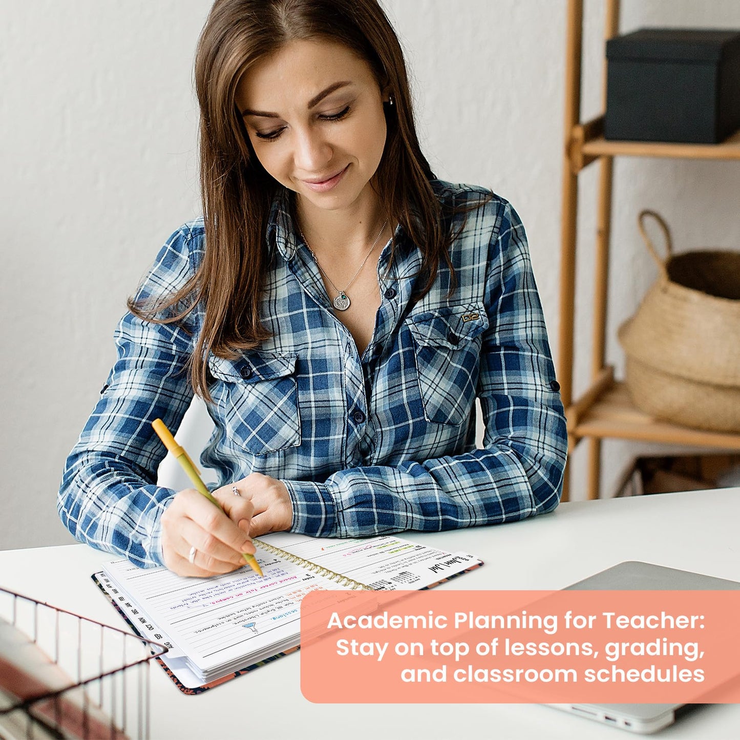 Planner 2026–2027, Weekly & Monthly Academic Organizer for School Year, Jul 2026–Jun 2027, Hardcover Planner with Tabs, Back to School Essential, 6.3" x 8.5", Wild Harmony