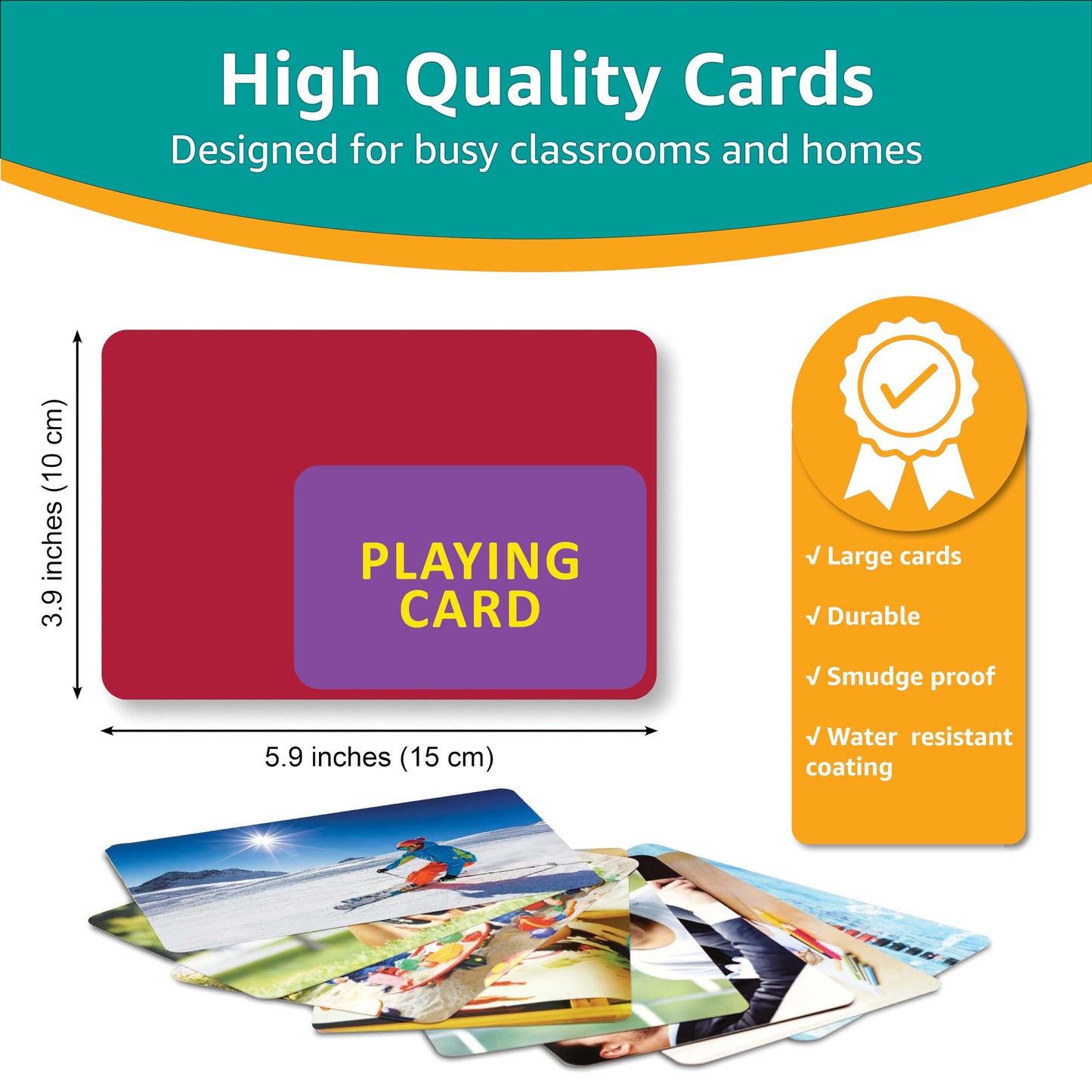 Picture My Picture Verbs Volume 2 Flash Card Set – Speech Therapy Tool for Vocabulary, Communication & Thinking, Scratch-Resistant with Activity Guide, Suitable for Education, ESL & ABA – Set of 40