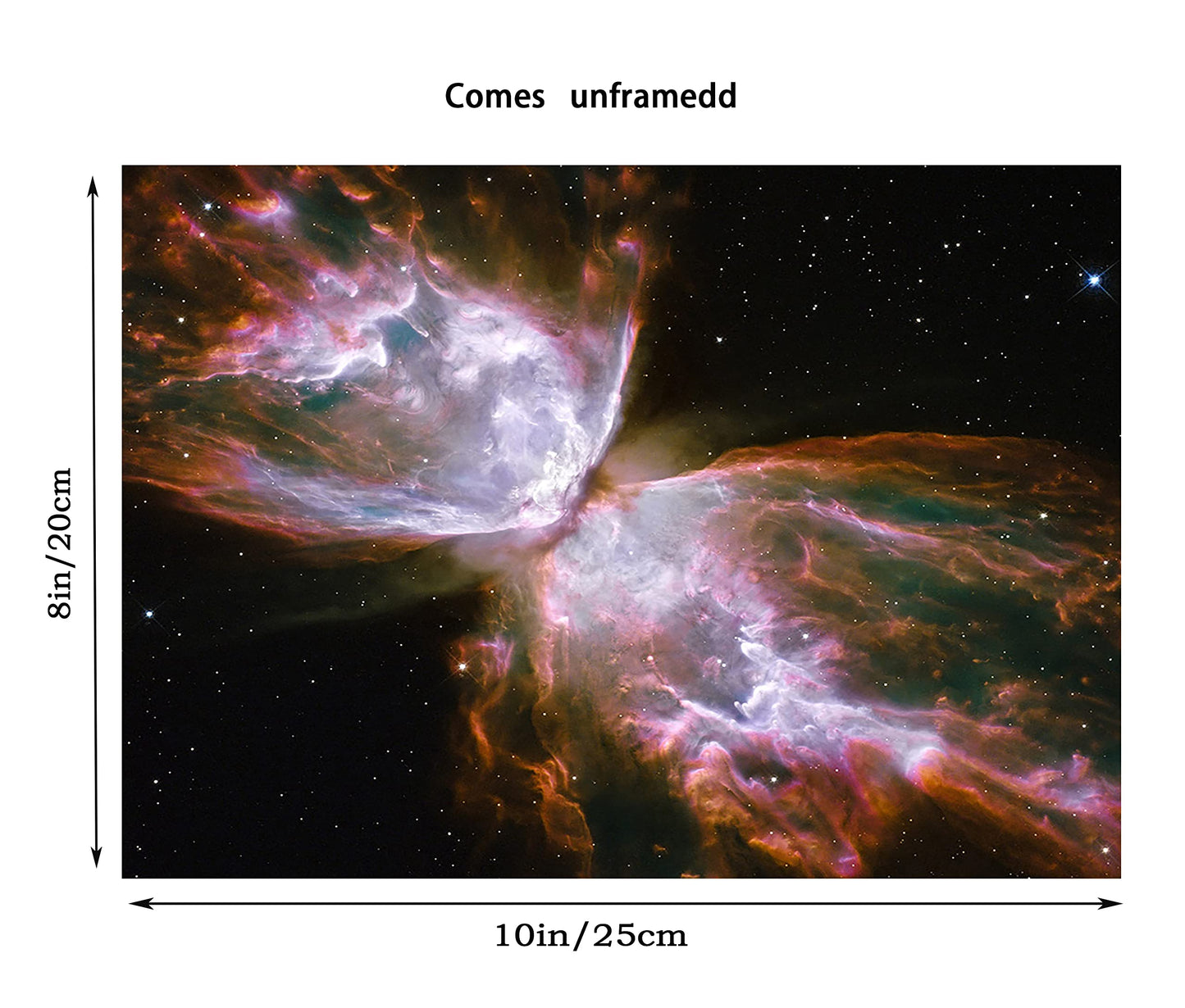 Universe Starry Sky Wall Art Outer Space Fantastic Nebula Galaxy Painting Pictures,for Bedroom, Living Room, Bathroom Decor,Posters for Kids, Boys or Girls Room Set of 6 (8x10") Unframed