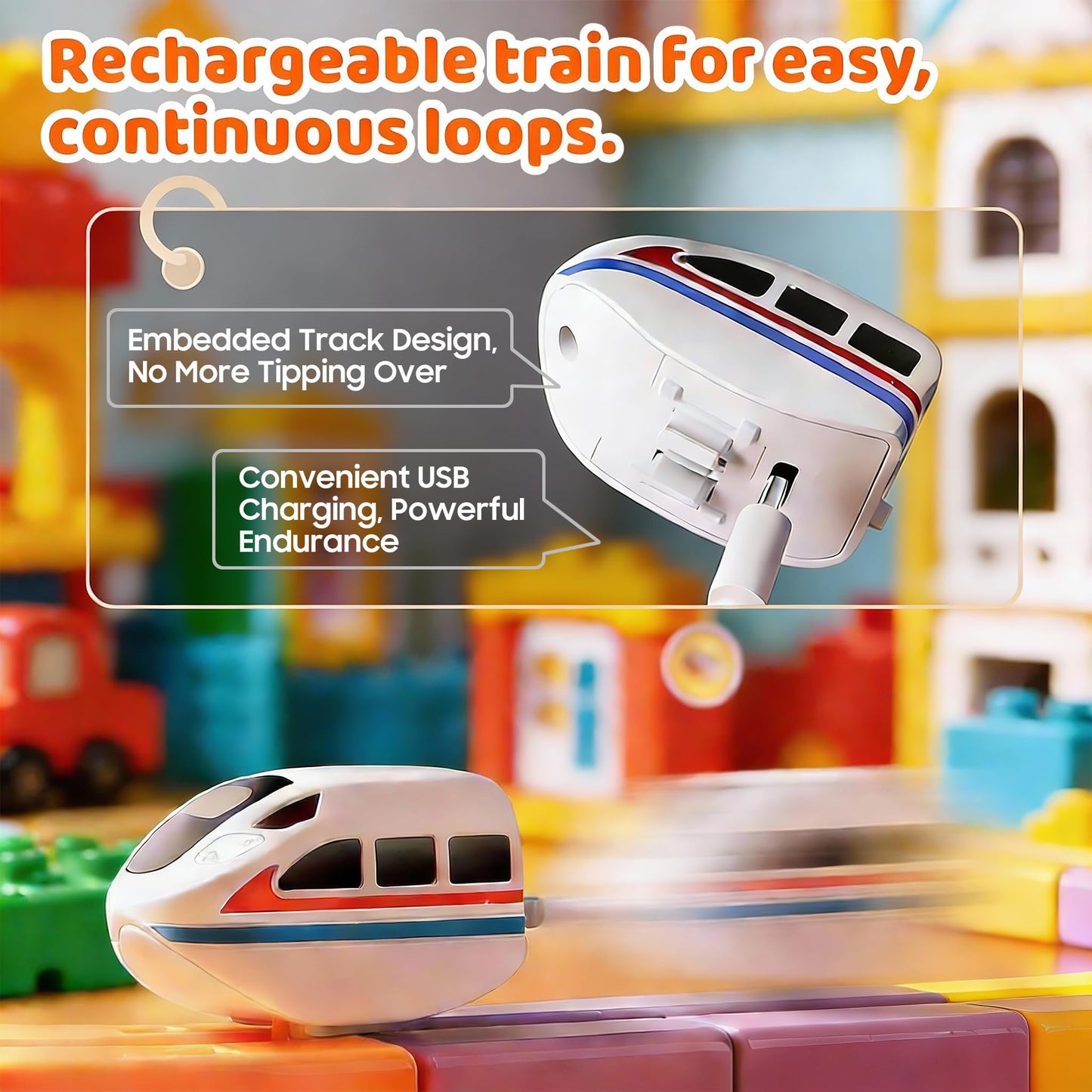 3D Gravity-Defying Electric Train Set – 140 Pcs DIY Flexible Cube Track, Build Any Track You Imagine, Safe & Durable STEM Toy for Kids 3-12, Encourages Creativity & Problem-Solving