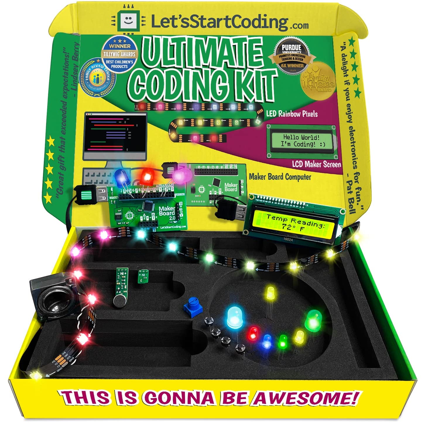Ultimate Coding Kit for Kids 8-12+. Coding Game for Tweens with 100+ Free Code & STEM Projects. Girls & Boys Learn STEM Hands-On with C++ Programming. Makes a Great Gift for Techy Teens.