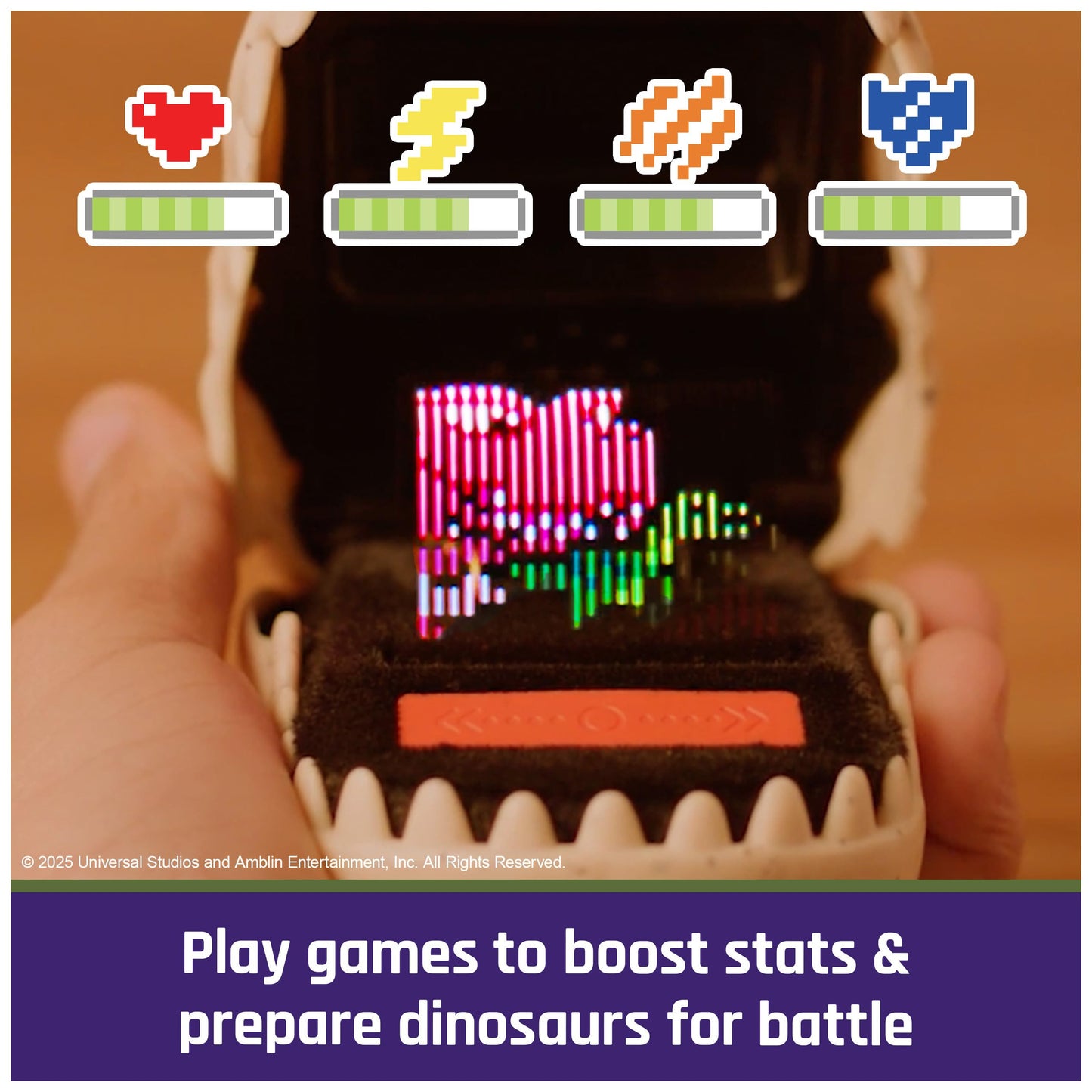 BITZEE, Jurassic World Interactive Dinosaur Toy with 25 Dinosaurs Inside, Reacts to Touch, Pods Connect & Interact, Digital Pet Kids Toys for Ages 5 and up