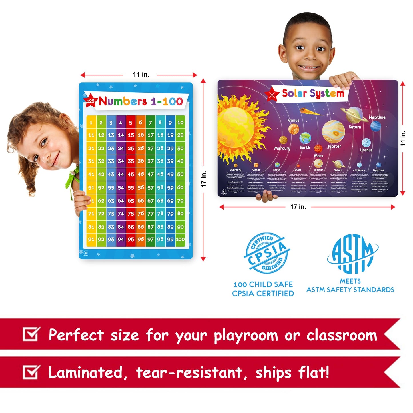 Simply Magic 166 PCS Simply Magic Magnetic Fraction Tiles and Circles & 32 Educational Posters for Kids