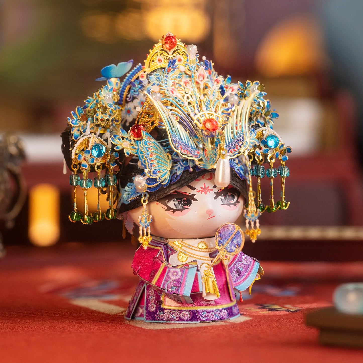 MU 3D Metal Puzzles for Adult Building TV Series Empresses in the Palace Consort Hua Kitty, Cat Themed Metal Models Kits Miniature, Assembling DIY Sets Home Desk Decor