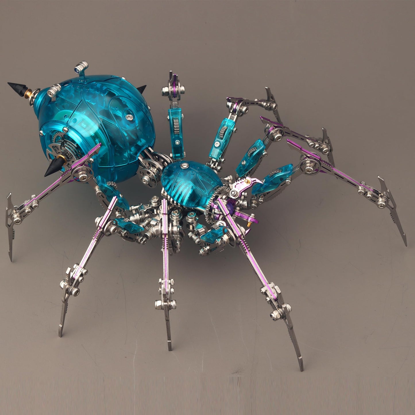 YUEZUDPO 3D Metal Puzzles for Adults, Metal 3D Puzzle DIY 3D Spider 602 Pieces Mechanical Building Kit,3D Model Kits to Build for Birthday Christmas