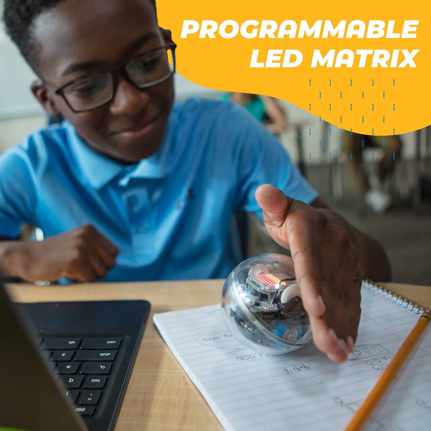Sphero Bolt – Coding Robot Ball – Beginner to Advanced Programming – Ages 8+ – Learn to Code with Draw, Blocks, Javascript, or Python – Programmable Sensors – LED Matrix – Durable & Waterproof Design