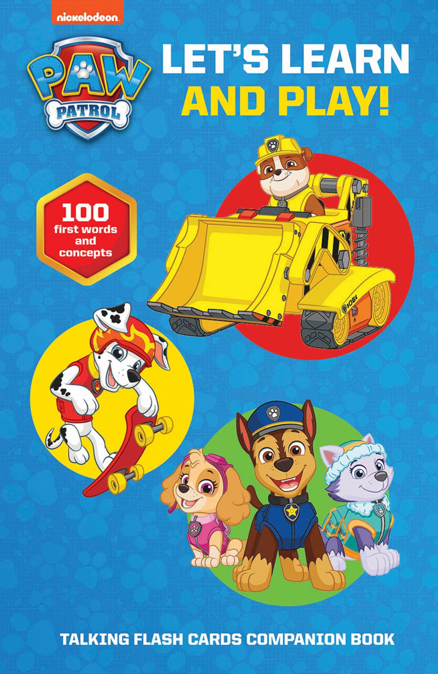 PAW Patrol - Let's Learn and Play! Book and Talking Flash Card Sound Book Set - PI Kids
