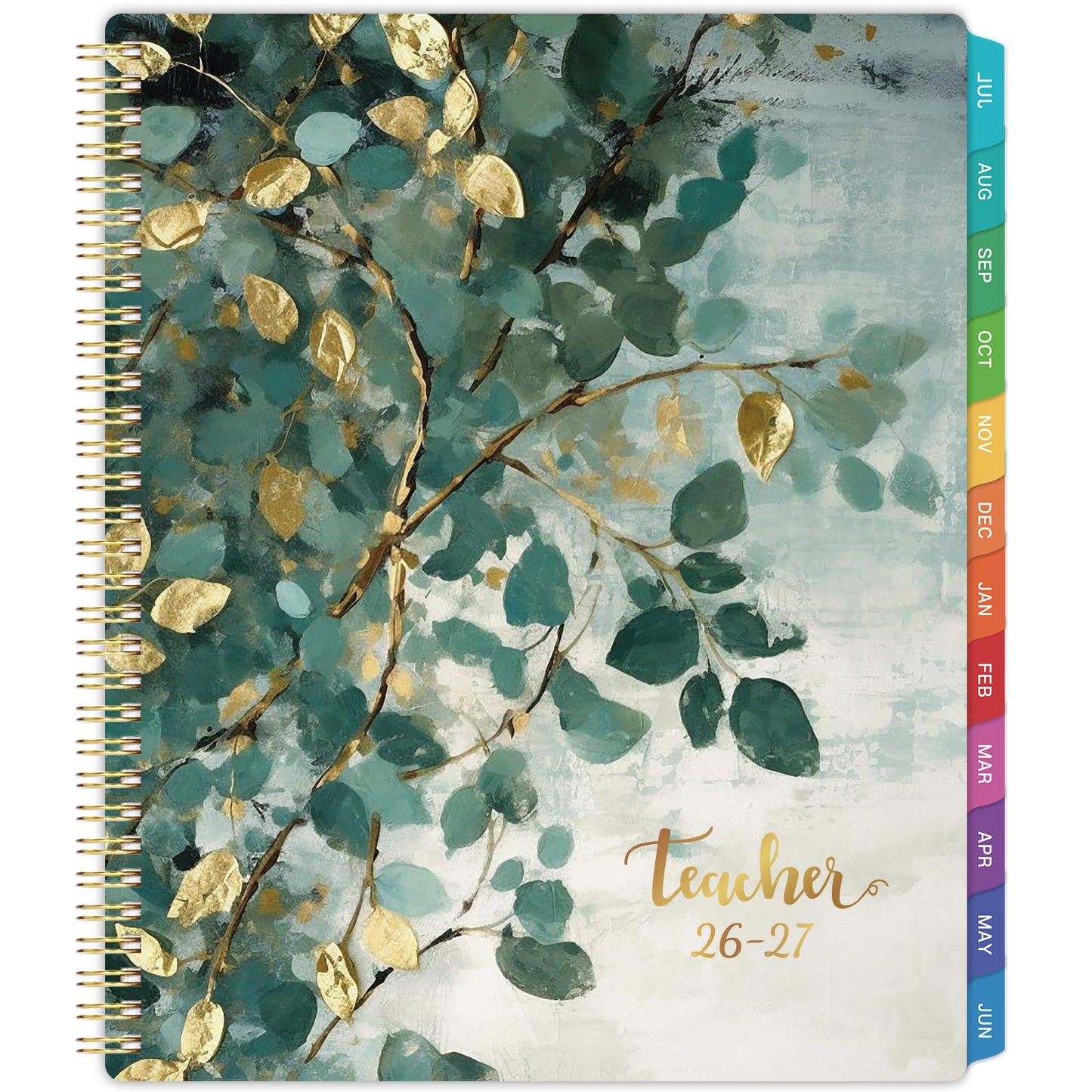 Teacher Planner 2026-2027 - Teacher Lesson Planner, July 2026 - June 2027, 8.5" x 11", 2026-2027 Planner Weekly and Monthly, Lesson Plan Book for Teachers, Colorful Tabs, Inner Pocket