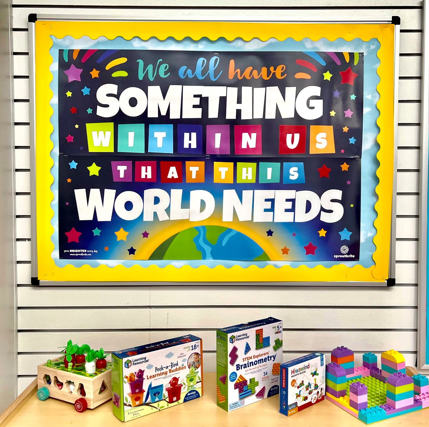 Sproutbrite 2 Pack 13.5" x 39" Educational Posters - Teacher Posters for Classroom - Motivational and Inspirational Growth Mindset for Students - Bulletin Board and Wall Decor for Pre, Elementary and Middle School - Builds Self-Worth and Encourages Indivi