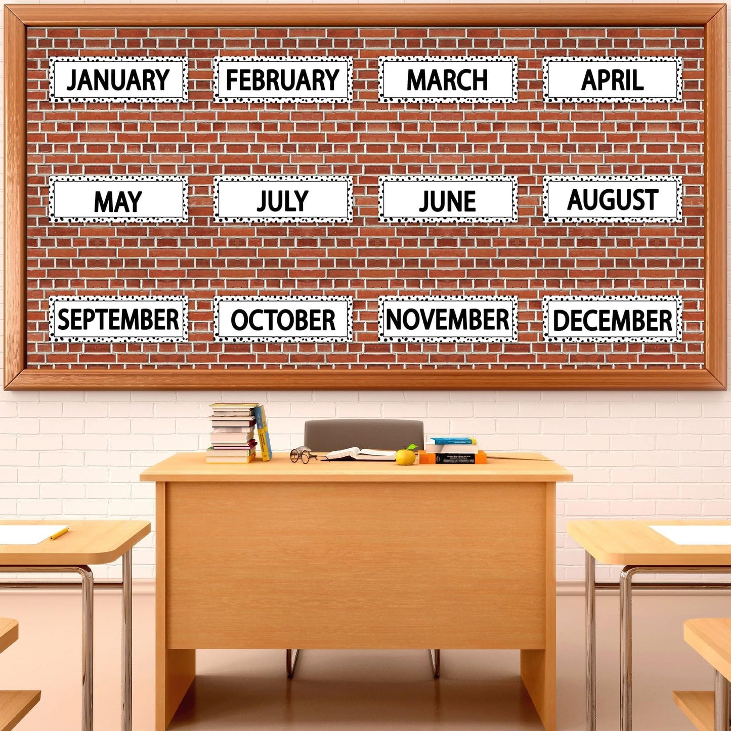 Qyeahkj Red Brick Bulletin Board Paper Roll Fireplace Bulletin Board Background Paper Fade Resistant Chimney Classroom Decoration Poster Art Craft Home Wall Education Decoration Supplies 17.7in x 20ft