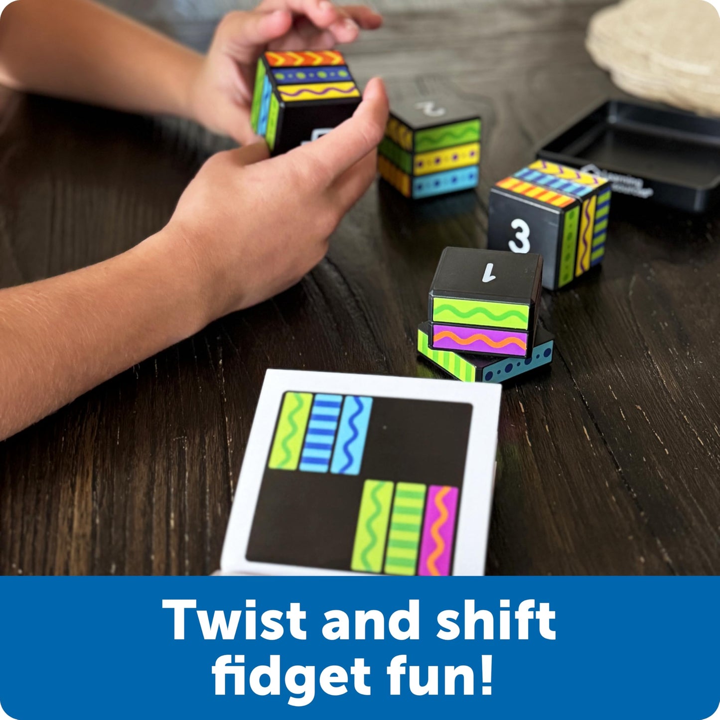 Learning Resources Brainometry Cubed - 3D Brain Teaser Puzzles, Fidget Puzzle Game for Kids, Educational Games, Problem Solving Toys, Fidget Cube, Easy Puzzles for Kids,STEM Kits, Montessori