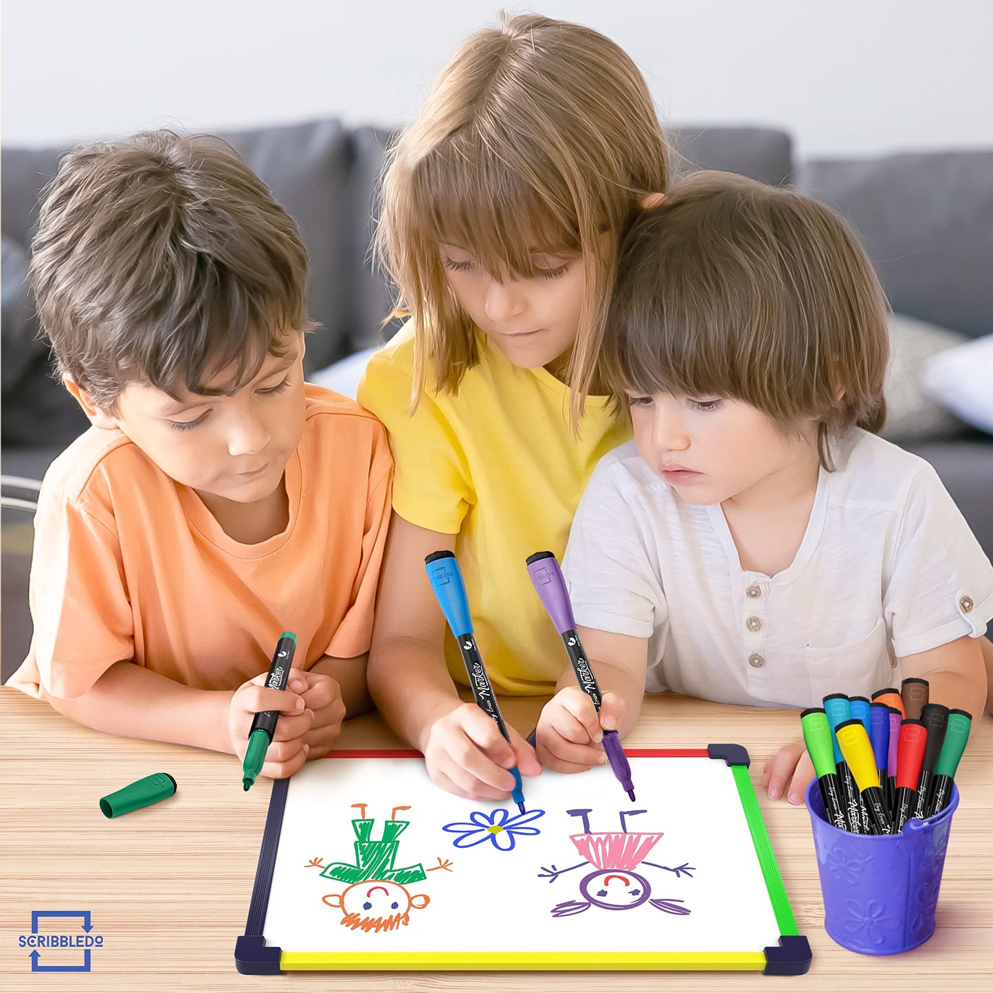 5 Pack Small White Board Dry Erase Board for Kids Portable 9"x12" Drawing Magnetic Mini Whiteboard White Board for Students Teachers School Supplies Lapboard Small Dry Erase Board for Kids & Erasers