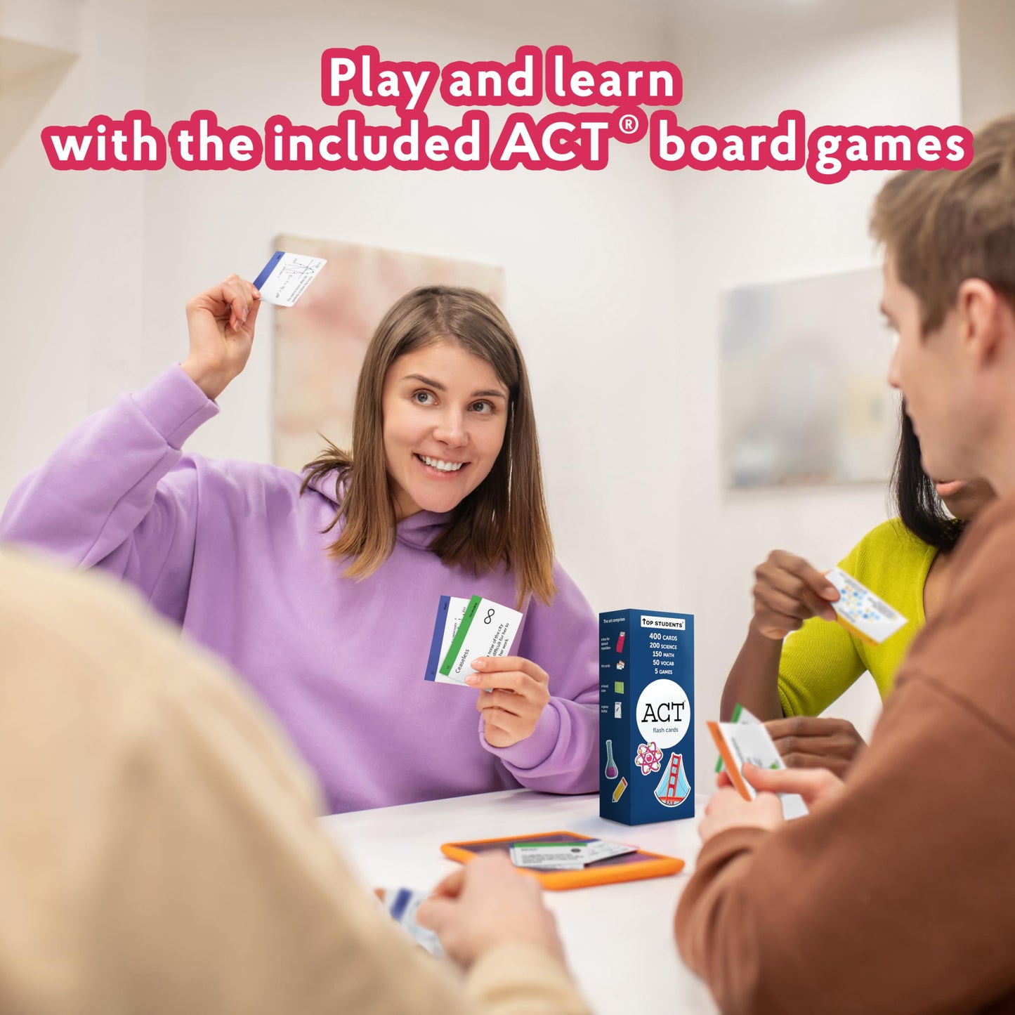 ACT Flash Cards 2026 | 400 ACT Math and Science Flash Cards | Vocab Cards | Prep Cards | Board Games | Test Prep Flashcards | ACT Study Kit for Classroom and Home