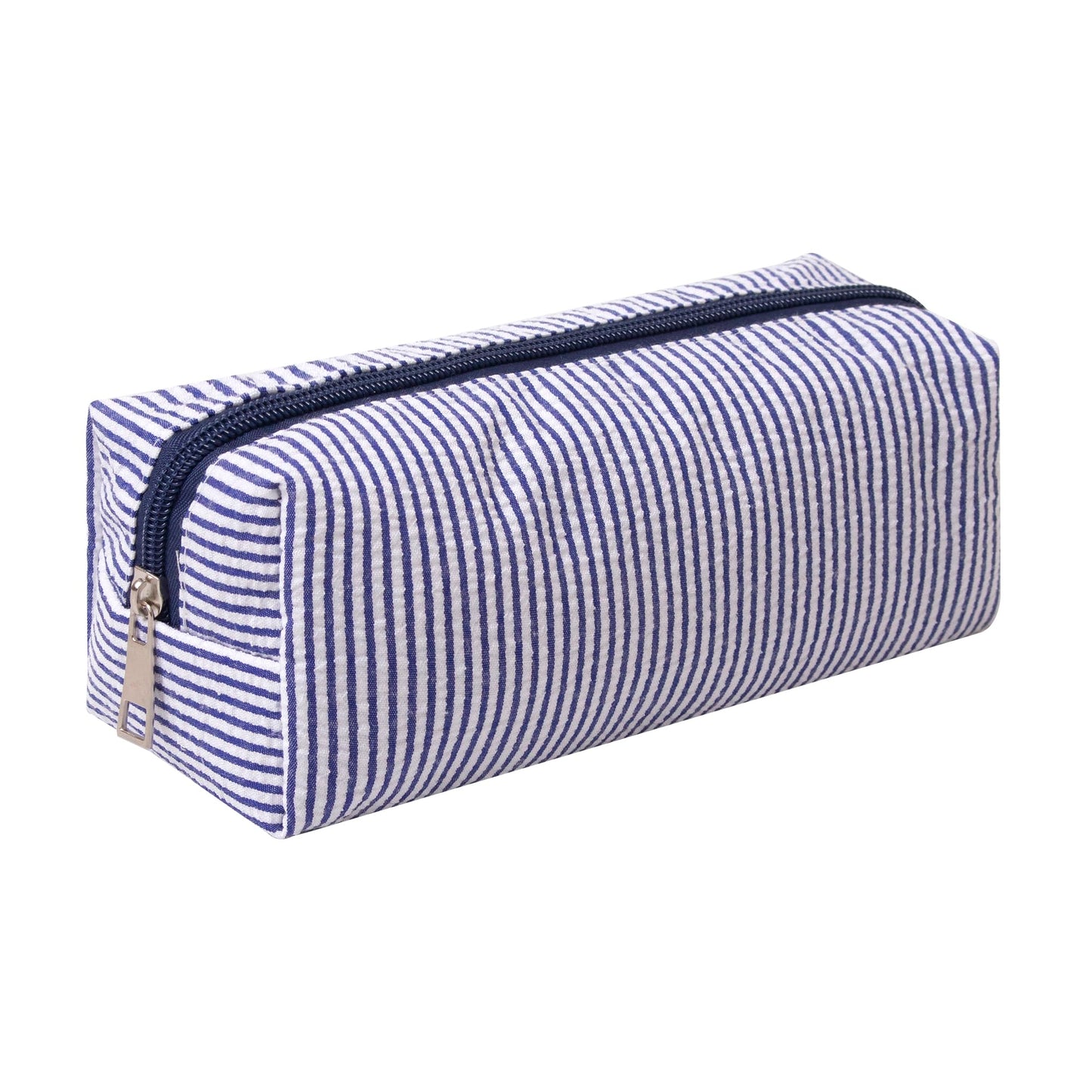 OZAOZ Cute Pencil Case Capacity Pencil Pouch Aesthetic Pen Bag Office Stationery Organizer Simple Sturdy Multifunctional Cosmetic Pouch (Navy blue)