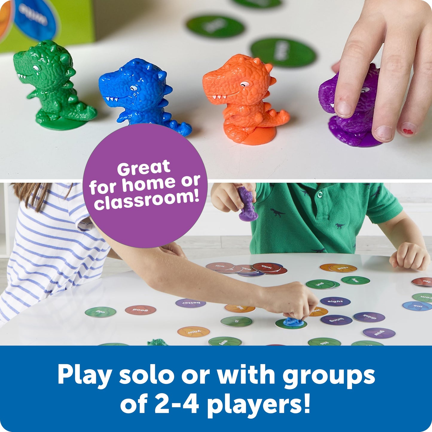Learning Resources Sight Word Stomp! - Alphabet Toys, Phonics Flash Cards, Classroom Board Games, ABC Homeschool, Reading Manipulatives, Gifts for Boys and Girls, Visual Vocabulary