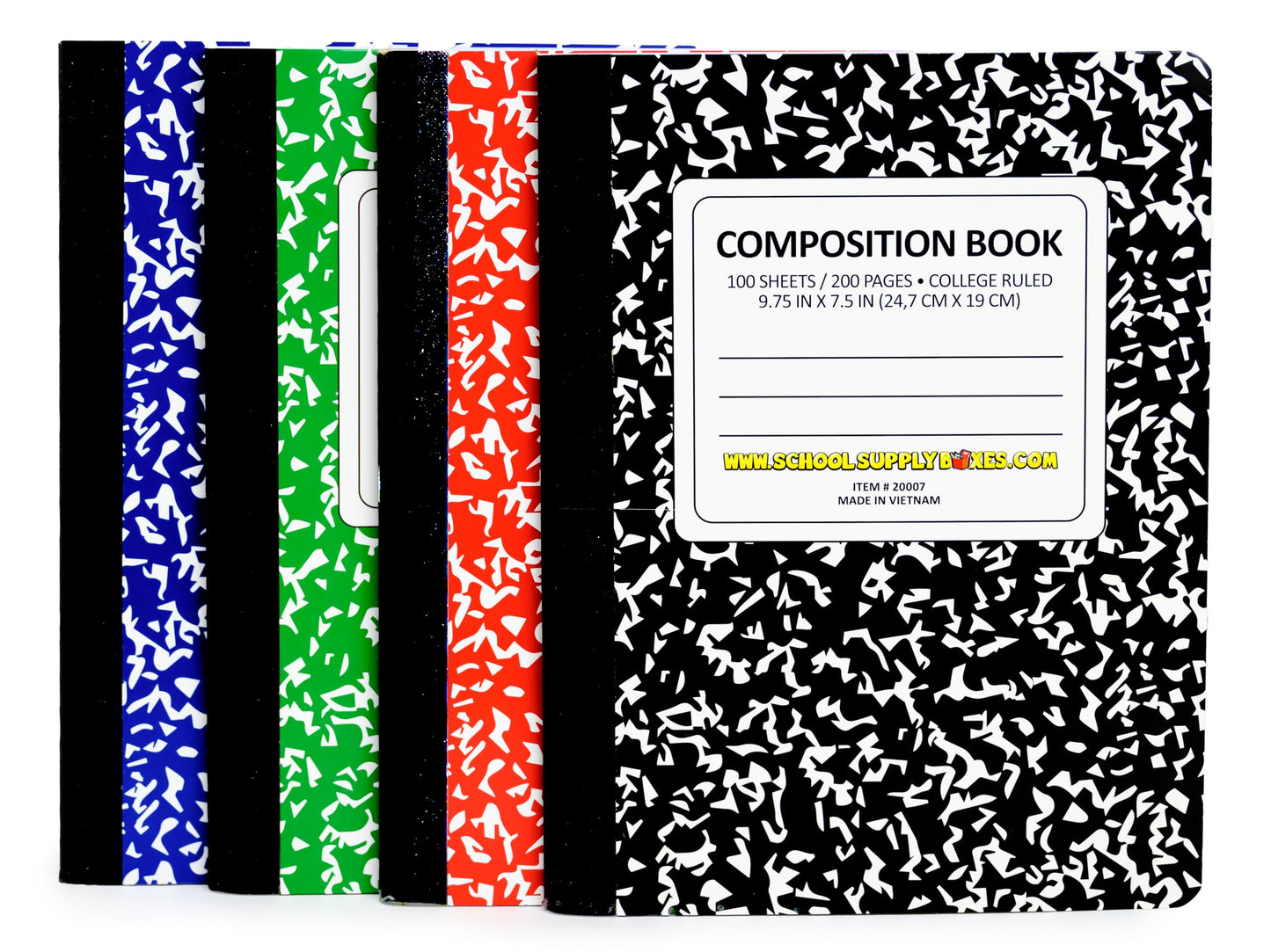 School Supply Boxes | High School Writing Bundle (1 Box) | Back to School Essentials Kit for Students & Teachers | Includes College-Ruled Filler Paper, College-Ruled Notebooks, 12 ct. Pens, & More