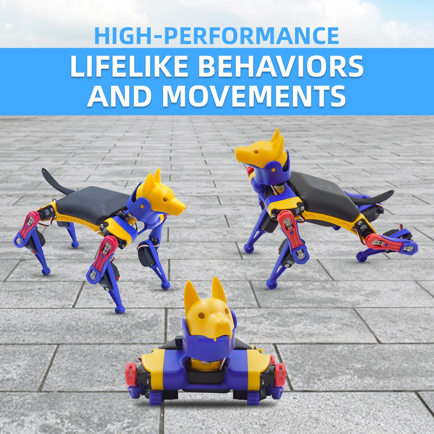 Petoi Programmable Robot Dog Bittle X V2 (Pre-Assembled) | Coding Smart Robot Dog Kit, Voice Controlled, Quadruped Interactive Robot for Kids, Open Source, STEM & Robotics Education