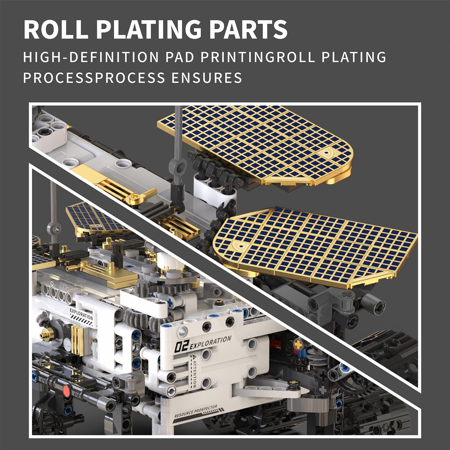 DOLIVE Remote & APP Controlled Mars Rover, STEM Building Set for Boys Ages 8-14, Space Toys for Kids Ages 8-12, Science Gift for Boys & Girls (1007 PCS)