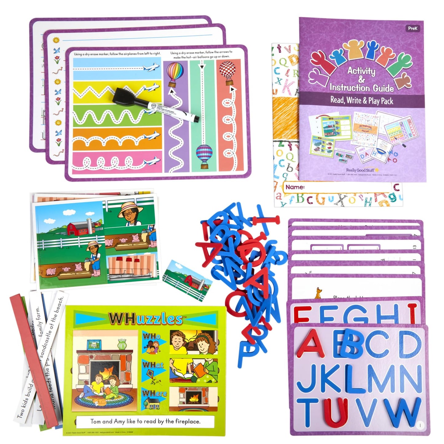 Really Good Stuff Family Engagement Reading - Read, Write and Play Pack - PreK