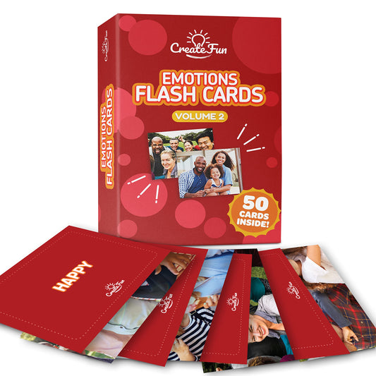 50 Emotions Flash Cards Volume 2 - Feeling Photo Cards for Kids, Adults, Seniors, Homeschool, Speech Therapy, ABA, Dementia, Aphasia, Occupational Therapy, ESL and Autism Learning Material