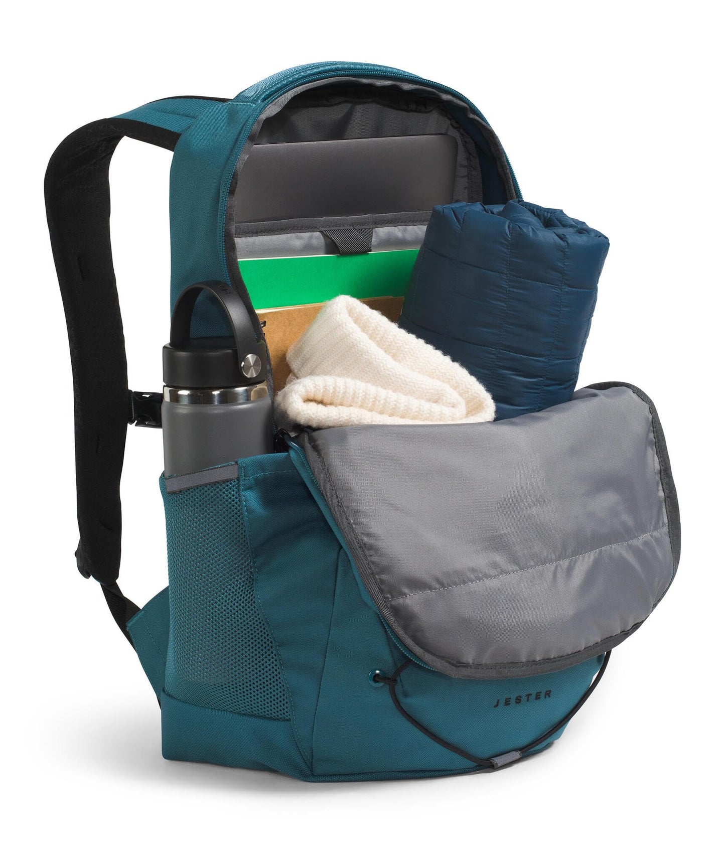 The North Face Jester Everyday Laptop Backpack - Commuter Daypack, Water Repellent, Laptop Sleeve, Space/TNF Black, One Size