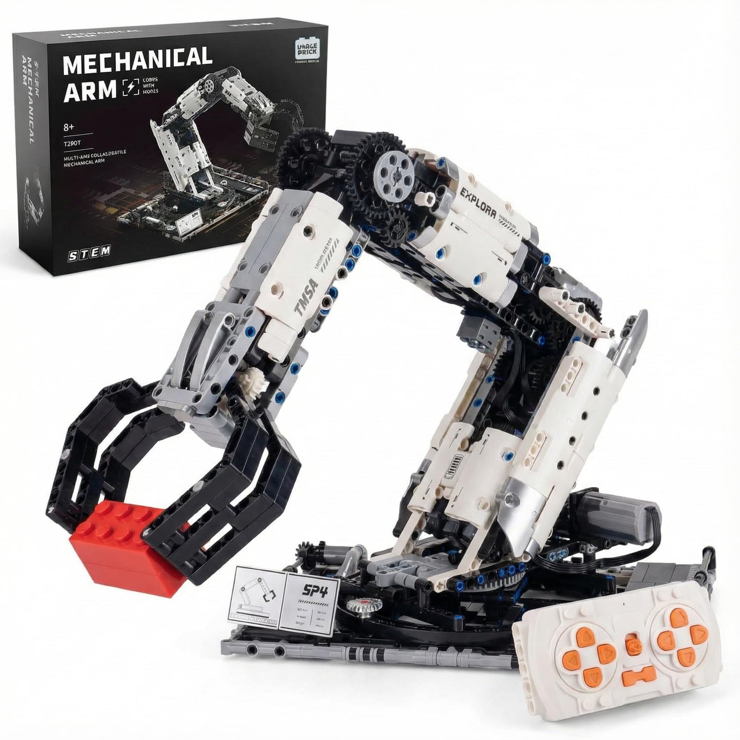 1029 PCS STEM Robotic Arm Kit for Kids Ages 8-16, Programmable DIY Robot Arm Building Toy with APP & Remote Control, Engineering Coding Robotics Kit, Educational Science Gift for Boys Girls