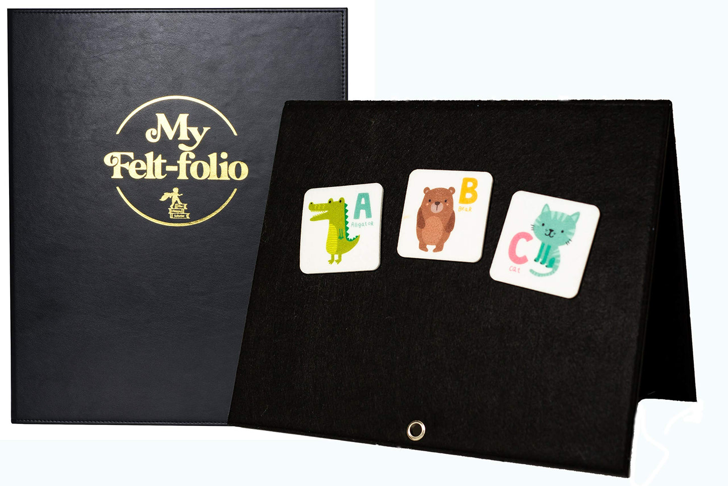 Foldable Flannel Board - Quiet Book| 14 x 23 Freestanding Felt Board for Toddlers and Felt Story Sets | Story Board for Kids Playtime | Use for Preschool Classroom and Homeschooling