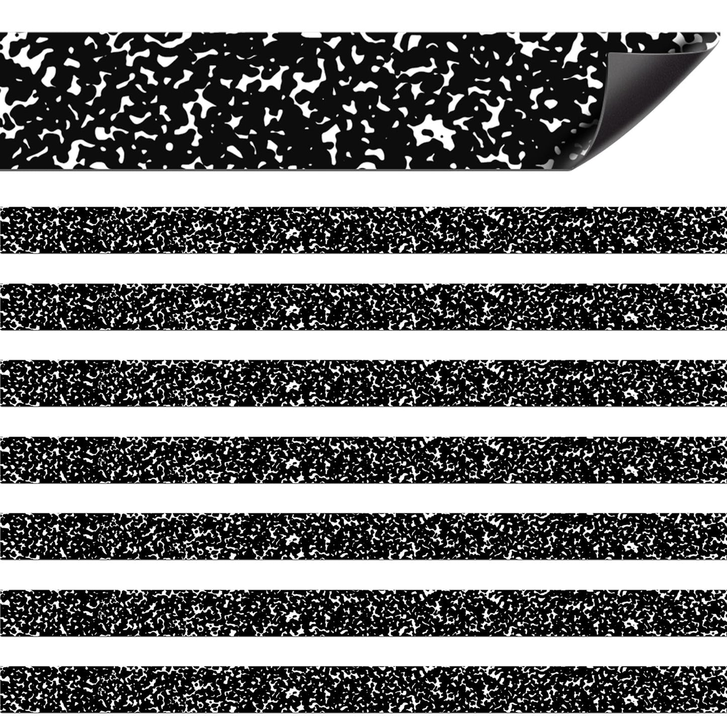 Colarr 24 Pcs Mini Magnetic Strips, 12" x 0.75" Composition Notebook Magnetic Borders for Classroom Whiteboard Magnet Border Strips Bulletin Board Borders for Office School Chalkboard Trim Decor