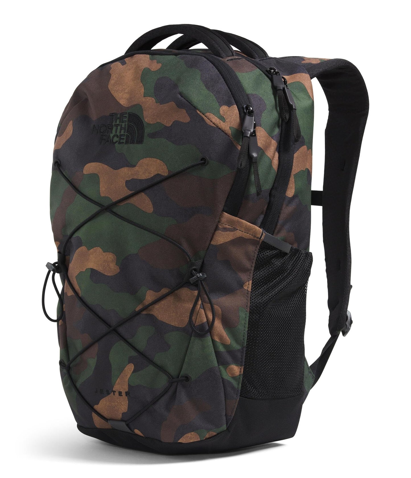 The North Face Jester Everyday Laptop Backpack - Commuter Daypack, Water Repellent, Laptop Sleeve, TNF Black Camo/TNF Black, One Size