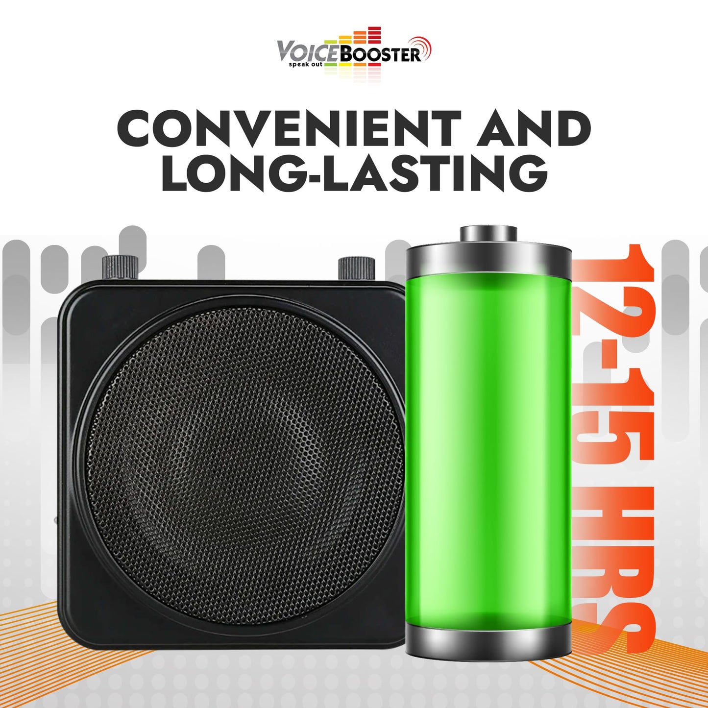 VoiceBooster Portable Voice Amplifier for Teachers - 22W Rechargeable Speaker - Wired & Wireless Microphone Headset for Classroom, Tour Guide, Public Speaking, Built-in MP3 Player & FM Radio - TK9400