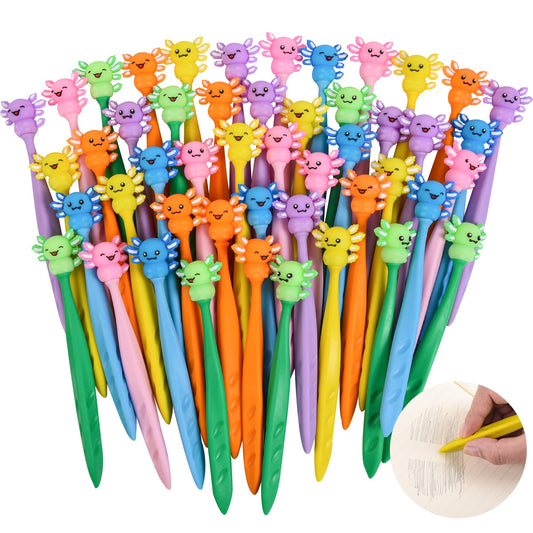 48 Pcs Cute Axolotl Bobblehead Eraser for Pencils Kawaii Erasers Cute School Supplies Fun Cartoon Erasers Back to School Supplies Birthday Classroom Gifts