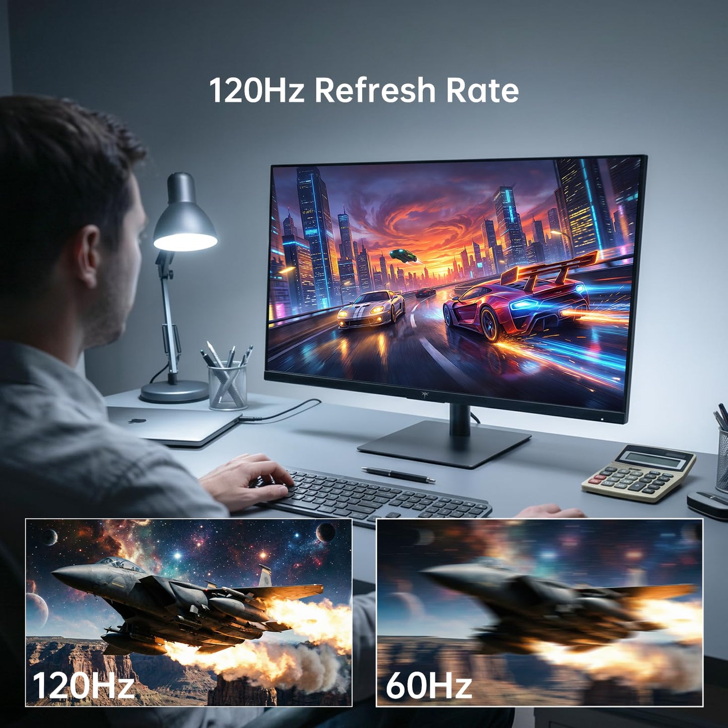 KTC 32 Inch 2K Monitor 120Hz, 1440P IPS Computer Monitor, Frameless QHD PC Monitor for Office & Gaming, Eye Care, G-Sync/FreeSync, 109% sRGB, HDR, HDMI/DP, Tilt Adjustable, VESA Mountable, H32T13