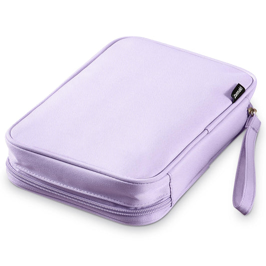 Zannaki Big Capacity Storage Pouch Marker Pen Pencil Case Simple Stationery Bag Box Art Tool & Sketch Storage Boxes for Bullet Journal Middle High School Office College Student Girl Women Adult Teen