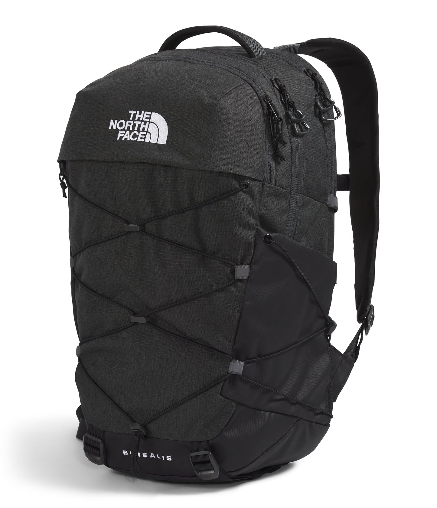 The North Face Borealis Commuter Laptop Backpack - Water Repellent, Laptop Sleeve, Large Main Compartment, Asphalt Grey Light Heather/TNF Black-NPF, One Size
