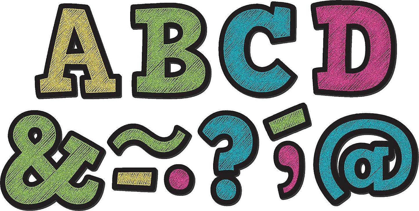 Teacher Created Resources Chalkboard Brights 2" Bold Block Magnetic Letters (TCR77190)