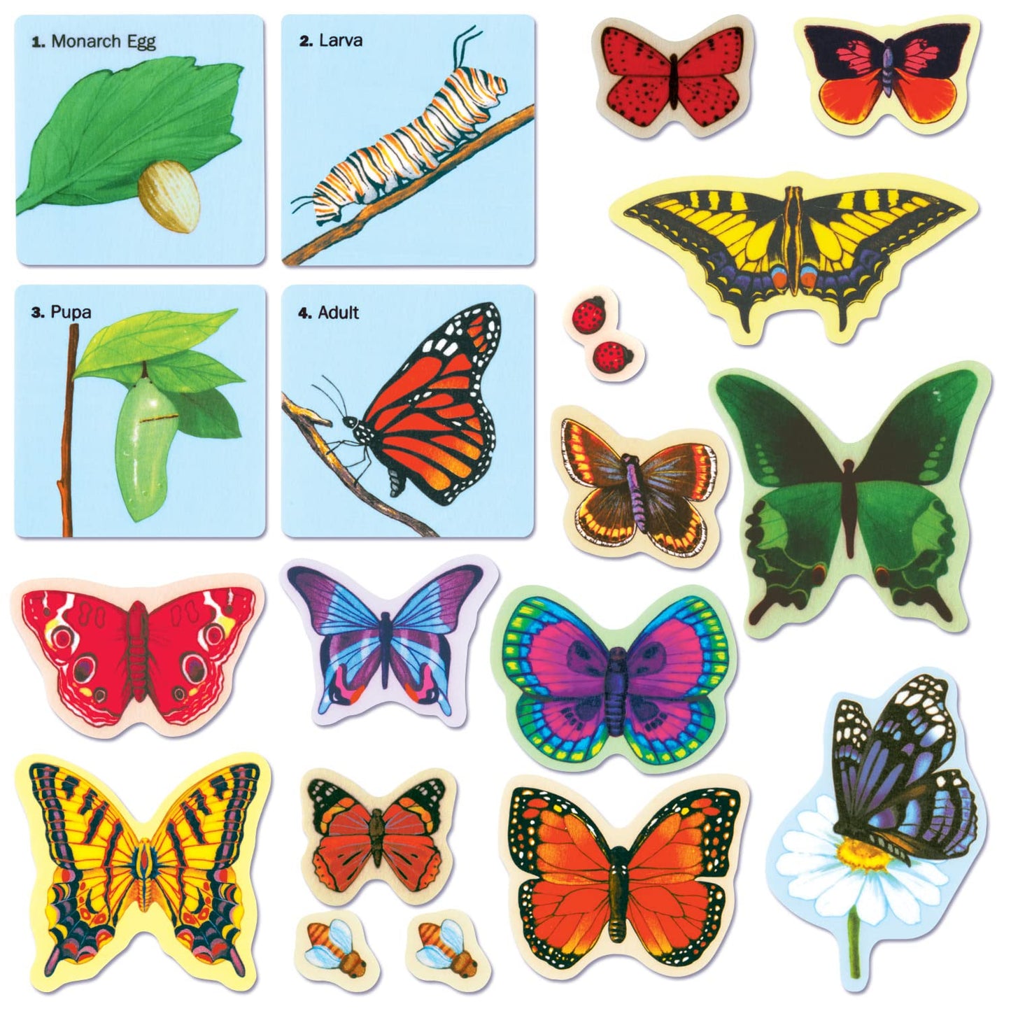 Little Folk Visuals Butterflies Precut Felt Pieces, 20 Pieces Set