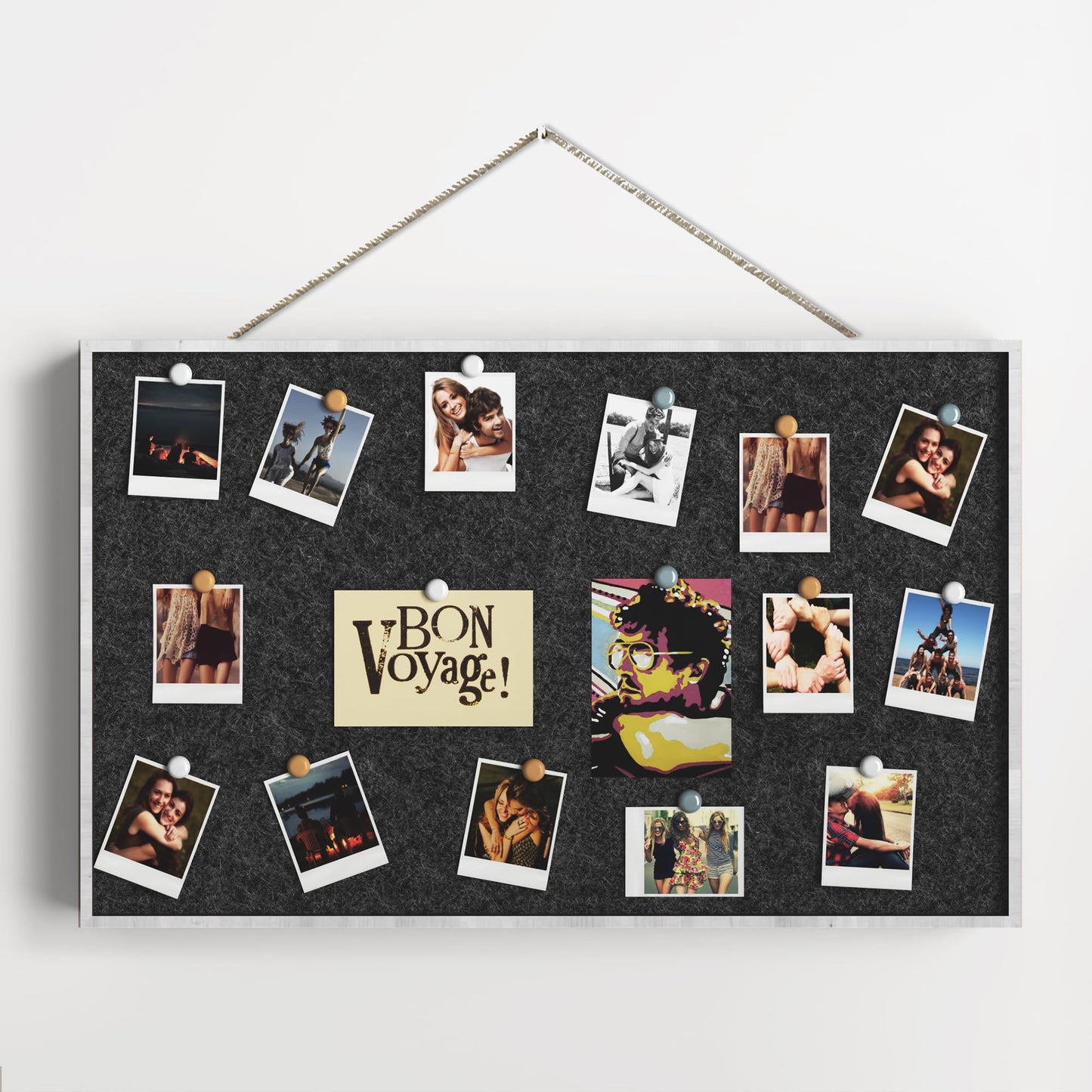 Large Cork Board Tiles for Wall with Push Pins, Removable 36" x 24" Bulletin Board Sets, Adhesive Pin Board | Magrowill 6 Packs Felt Panels for Interior Wall Decor