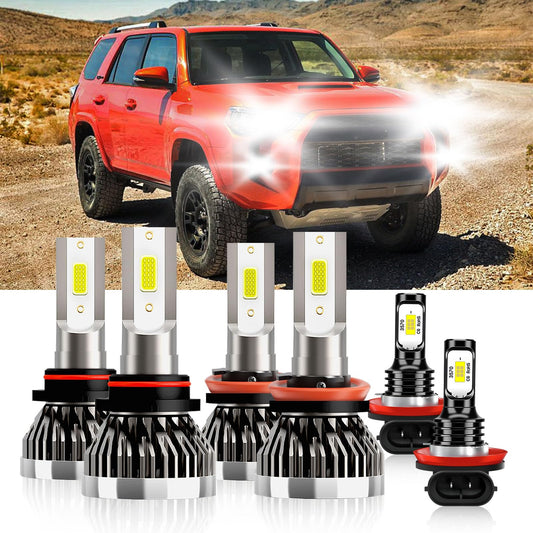 TXBILMOO H11 Fog Light Bulbs, 9005 H11 High/Low Beam, IP68, Pack of 6, Compatible for Toyota 4Runner 2010-202