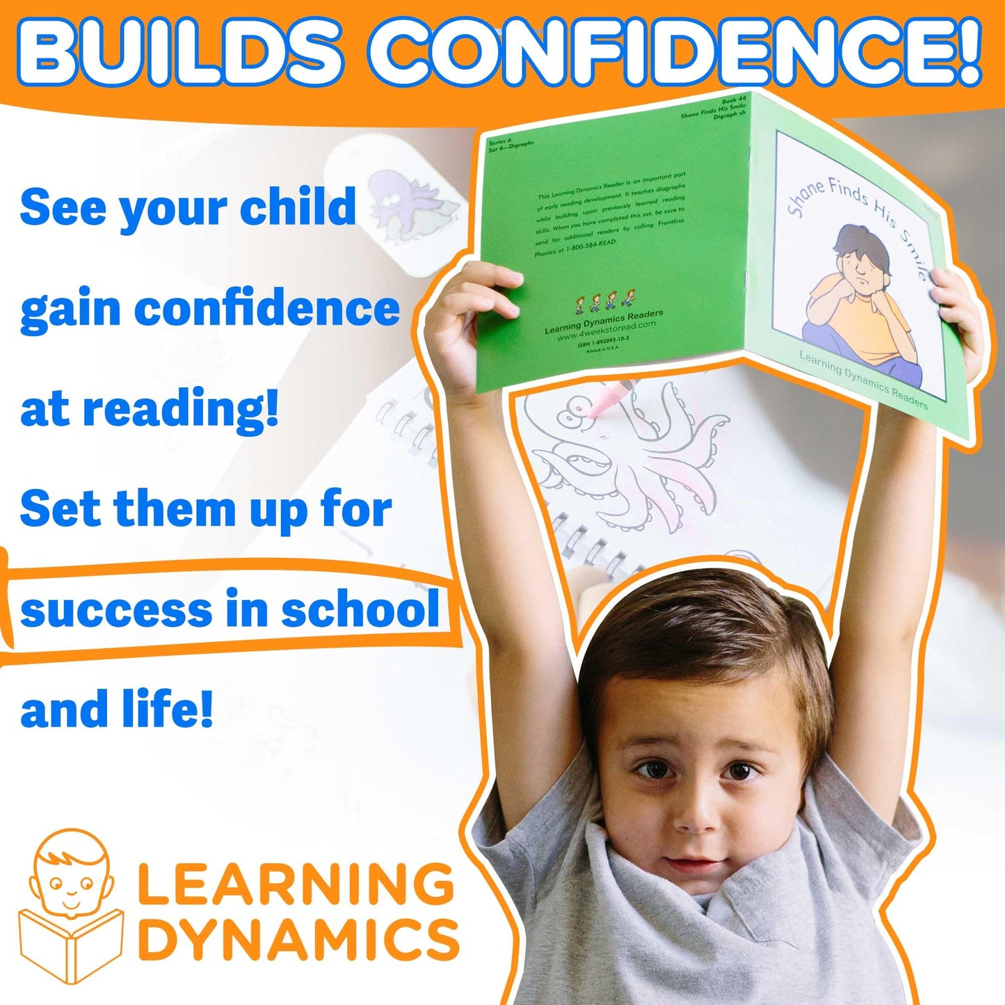 Learning Dynamics 53 Decodable Reading Books & Music CD – Basic Learn How to Read Books for 4-7 Year Olds – Teaches Phonics, Words & Reading – Includes 53 Unique Books to Start Reading