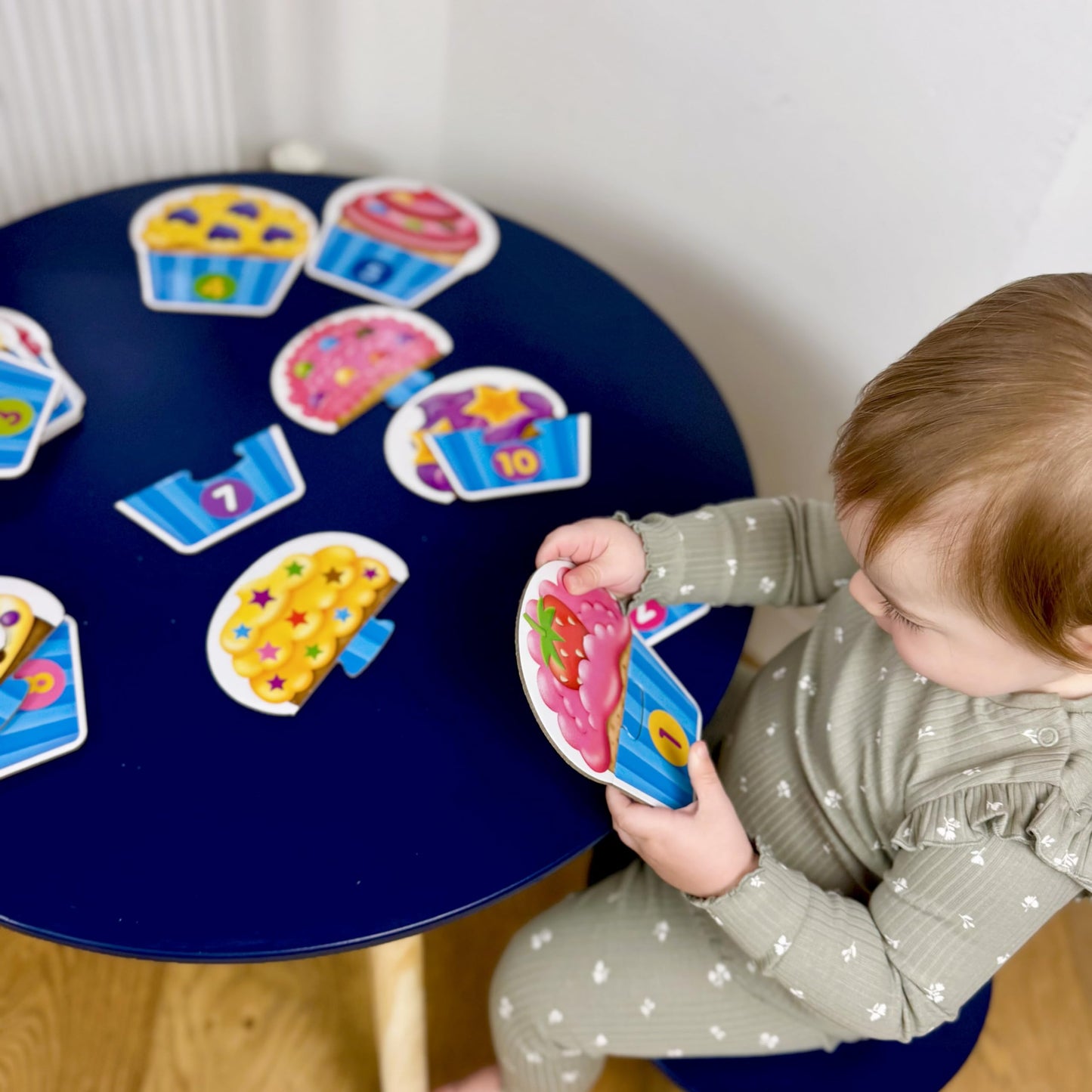 The Learning Journey: My First Match It - Counting Cupcakes- 15 Piece Self-Correcting Matching Puzzles - First Learning Toys for Toddlers 2-5 - Award Winning Toys