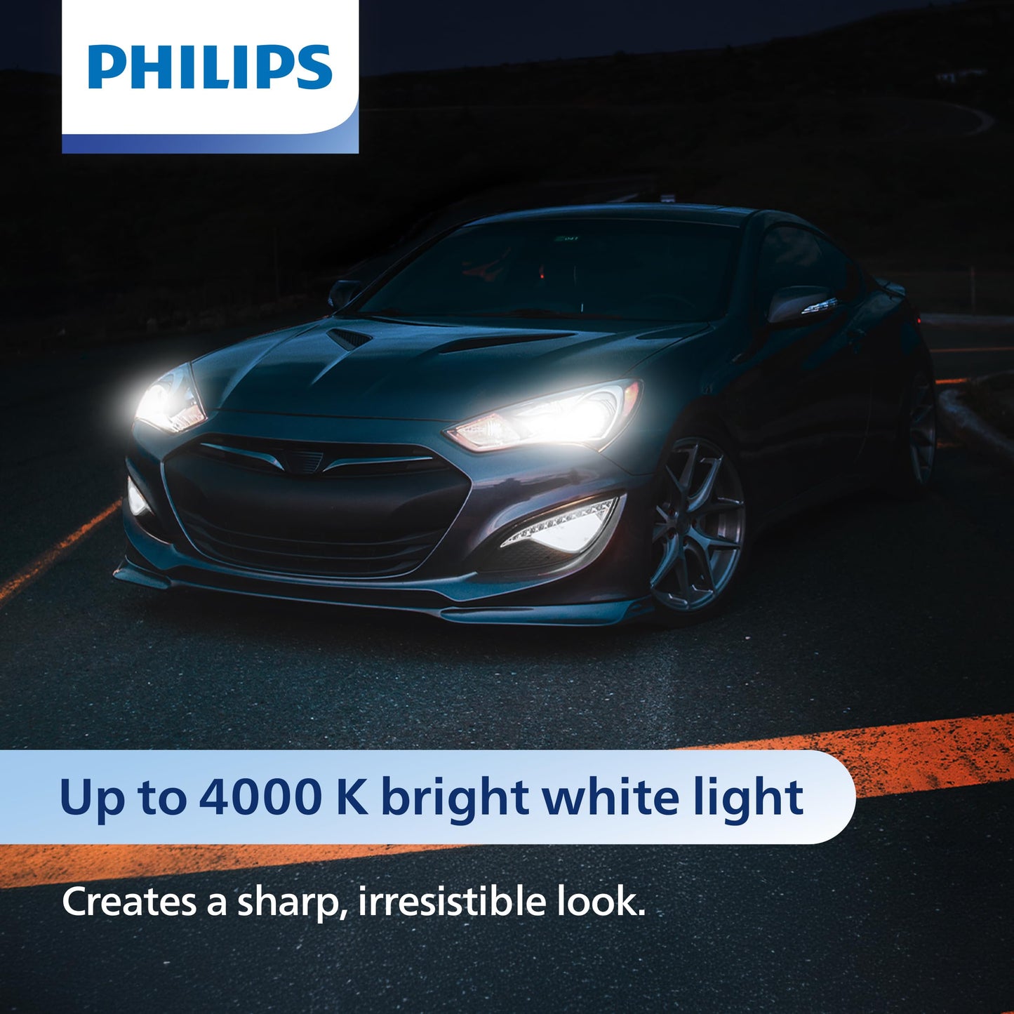 Philips Automotive Lighting H7 CrystalVision Platinum Headlight Bulb, H7CVPS2, White, 2 Count
