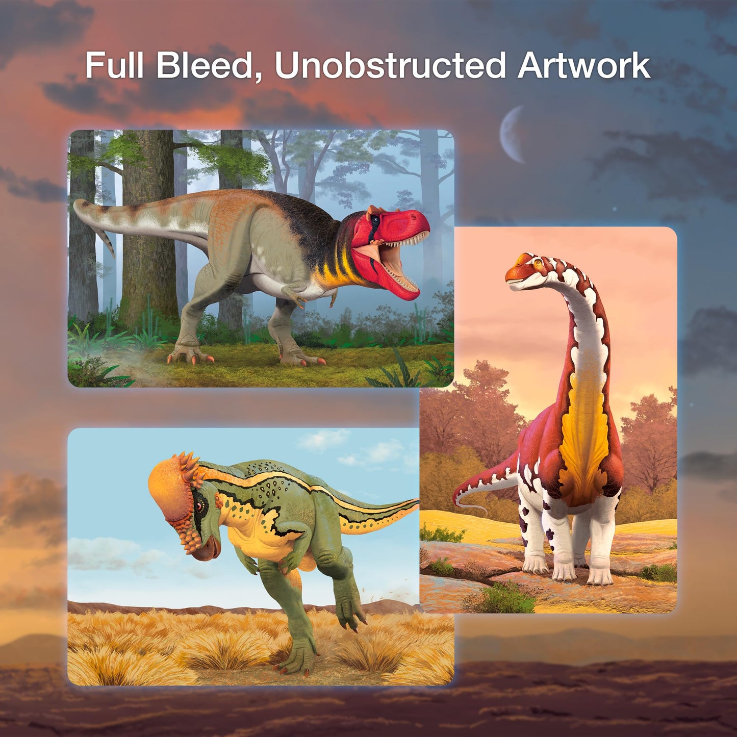 Tiny Worlds: Dinosaur Dynasties: Cretaceous Creatures Cards, Set of 30 Learning Flash Cards, Collectible Information Cards for Kids and Adults, Gifts for Children Above 6 Years Old