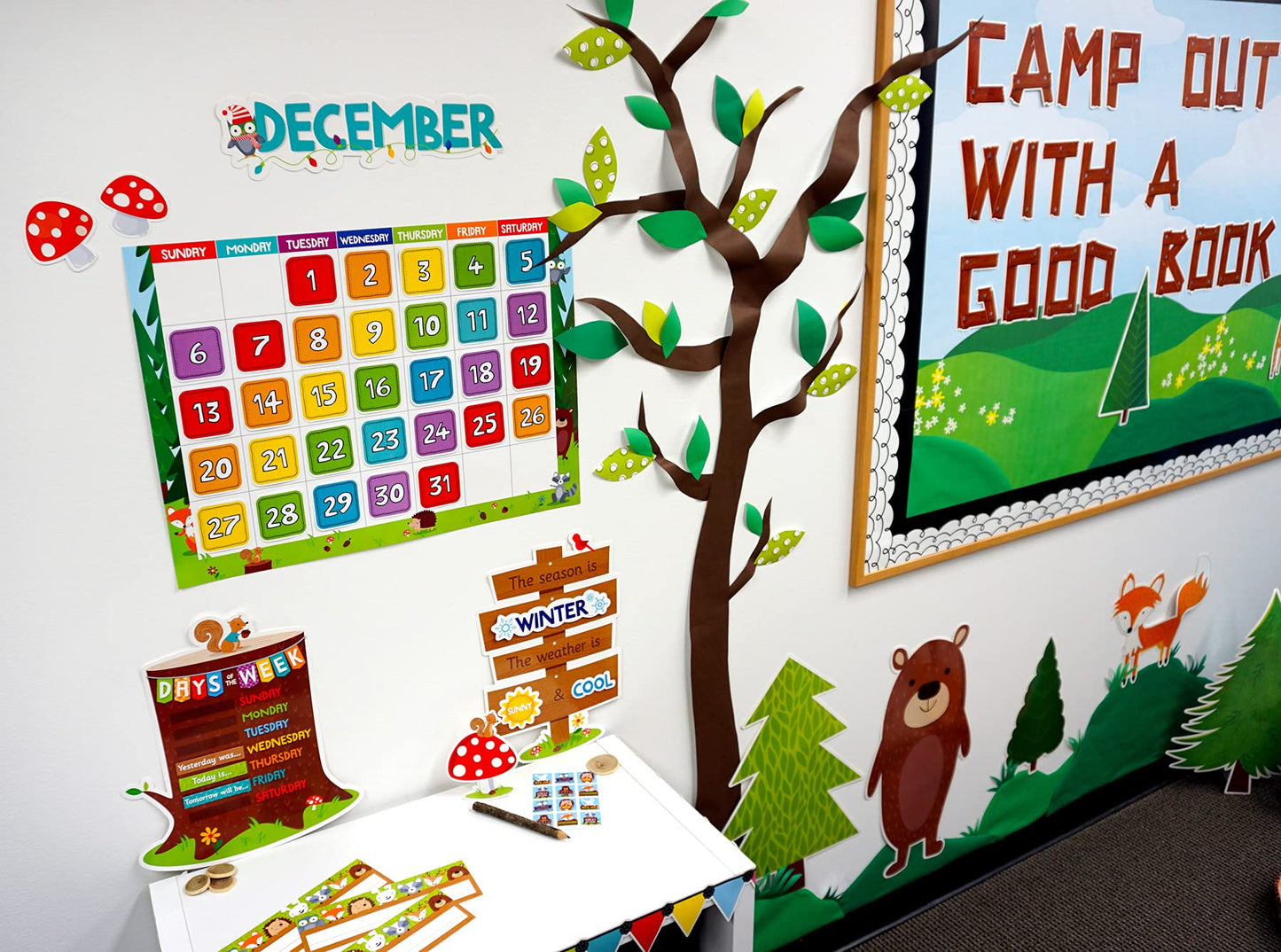 CTP Woodland Friends Calendar Set Bulletin Board, Classroom Displays (Creative Teaching Press 8006)