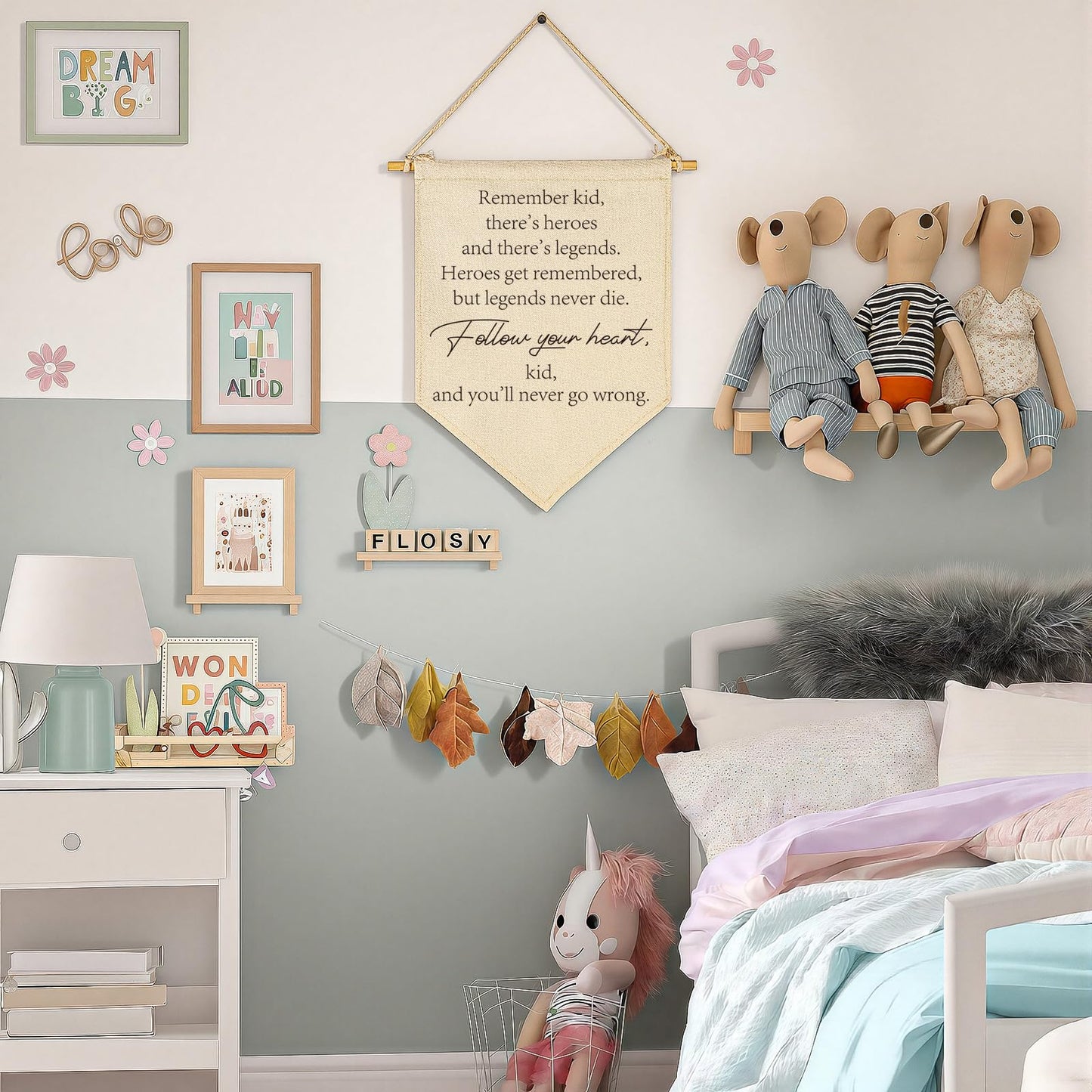 The Sandlot Quote-Boys Room Wall Art-Baseball Sign-Baby Banner Gift Shower-Canvas Hanging Flag Banner Wall Sign Decor Gift for Nursery Bedroom Playroom Front Door Baby Kids Boy/Girls Teen