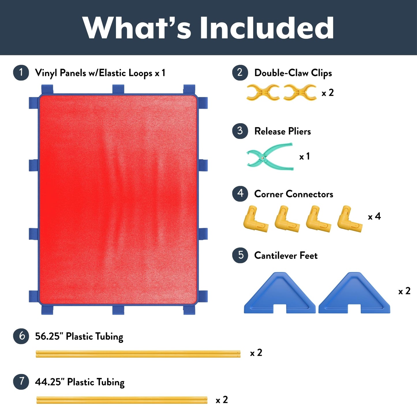 Children's Factory Big Screen PlayPanel, Kids Room Divider, Classroom Privacy Screen, Cantilever Feet Included, Red