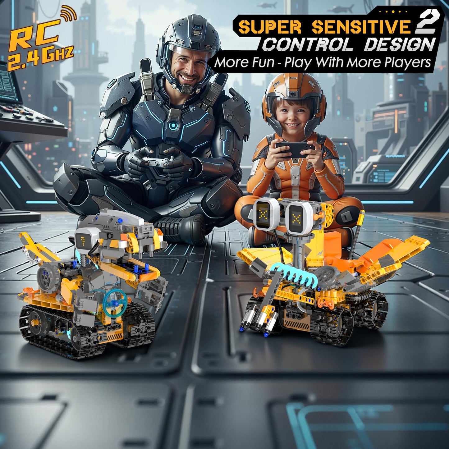 5in1 STEM Robot Building Kits for Kids 6-12, App & Remote Control STEM Dinosaur Tank Robot Building Toys for Kids, 899Pcs DIY Science Building Sets, Erector Sets for Boys Girls Birthday Xmas Gifts