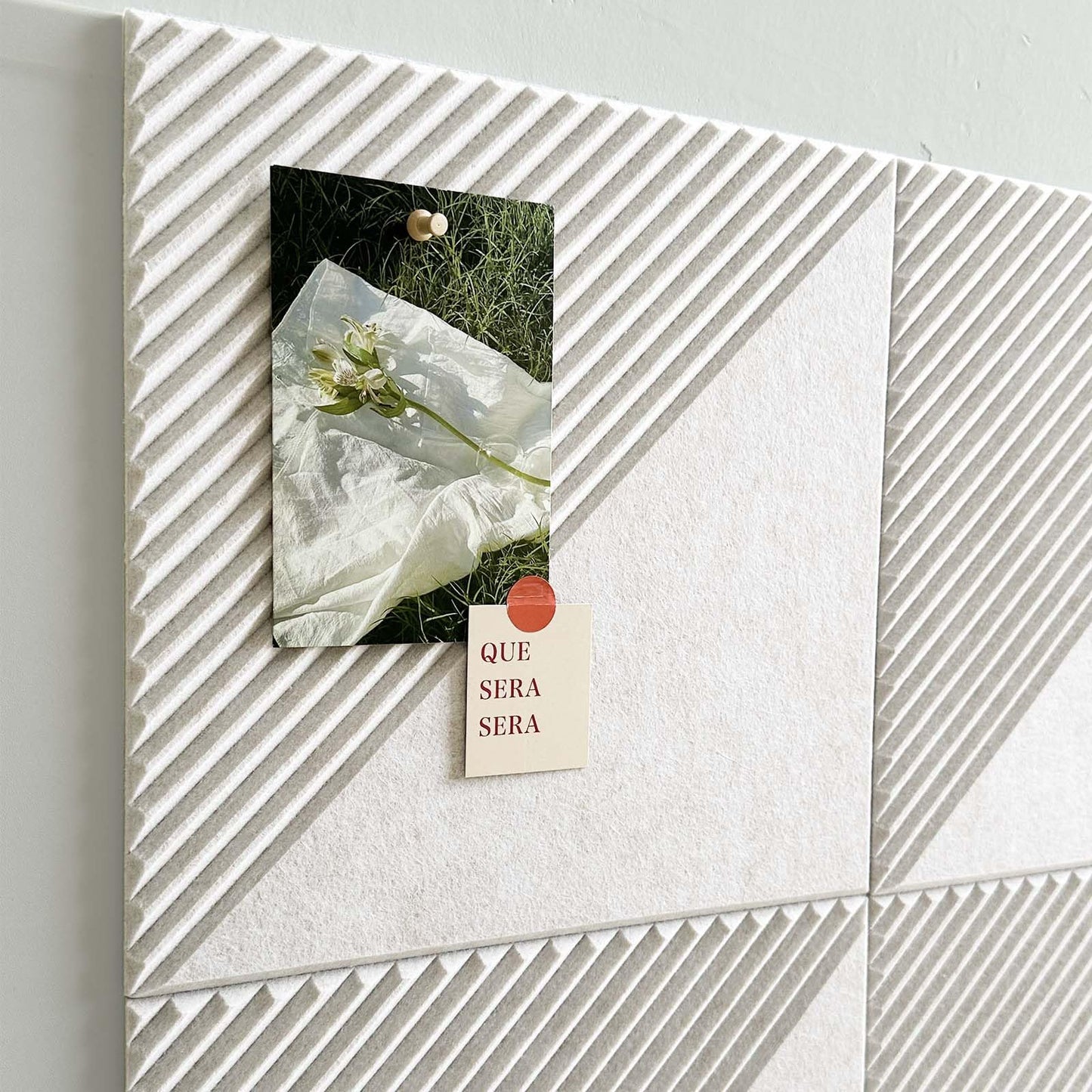 Large Cork Board for Walls 48"x 36", 12 Pack Felt Wall Tiles with Safe Removable Adhesive Tabs, Cork Board for Office,Pinboard Bulletin Board - Oatmeal