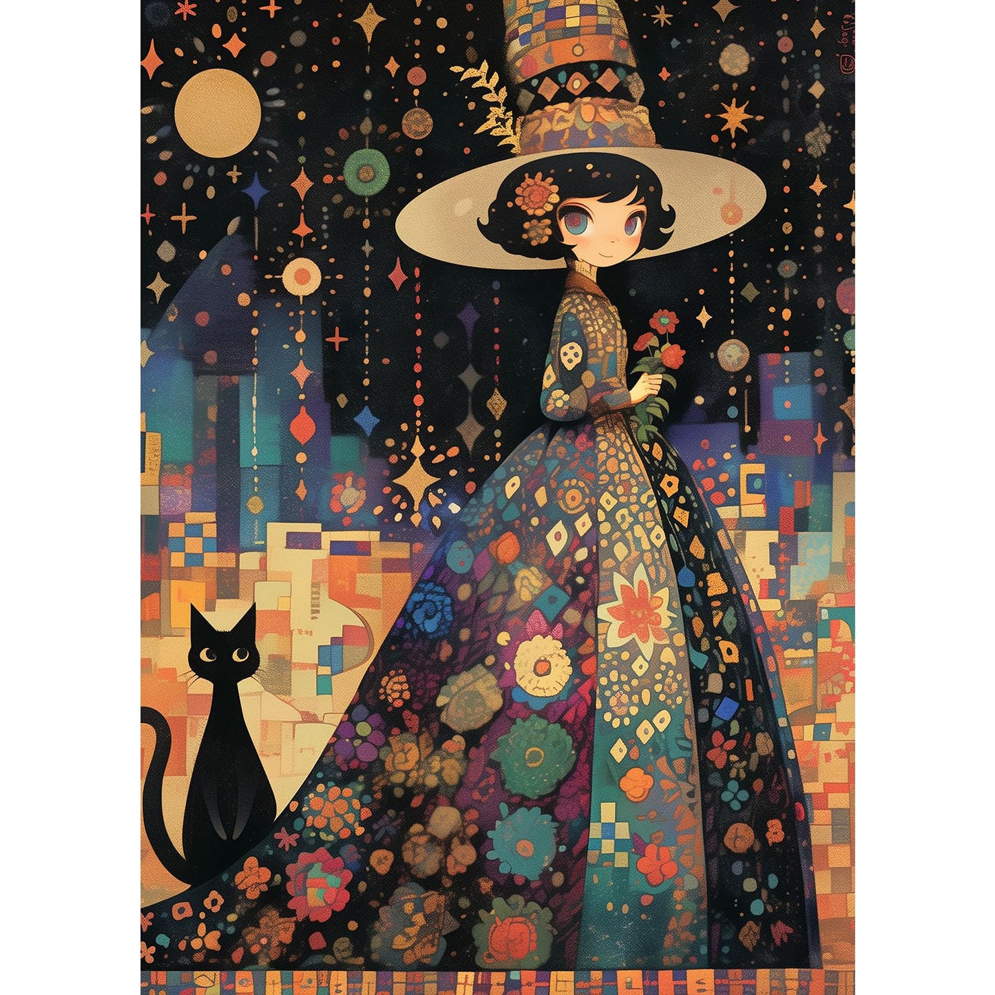 TangMosaic Enchanted Princess Jigsaw Puzzle, 1000 Piece Puzzle for Adults, Impossible Hard Difficult Challenging Puzzles for Adults 1000 Pieces, Home Decoration Puzzle, Interlock Perfectly No Dust